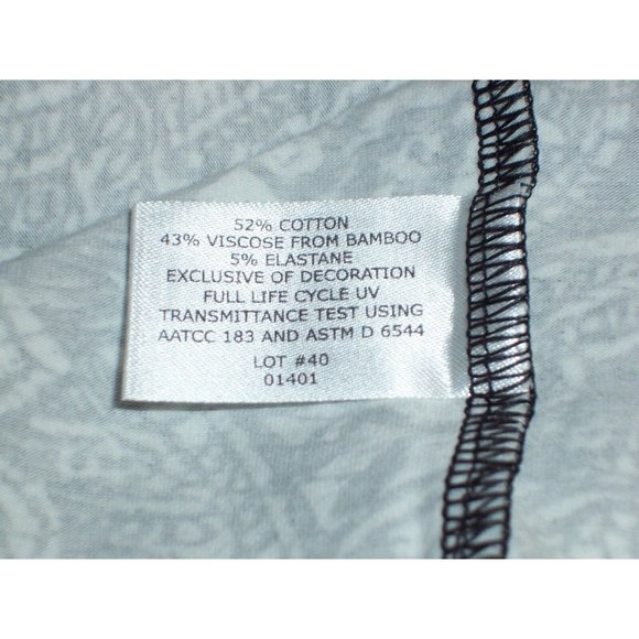 Coolibar Oceanside Tunic Dress XS UPF 50+ Sun Protection Black White Paisley - Picture 7 of 8